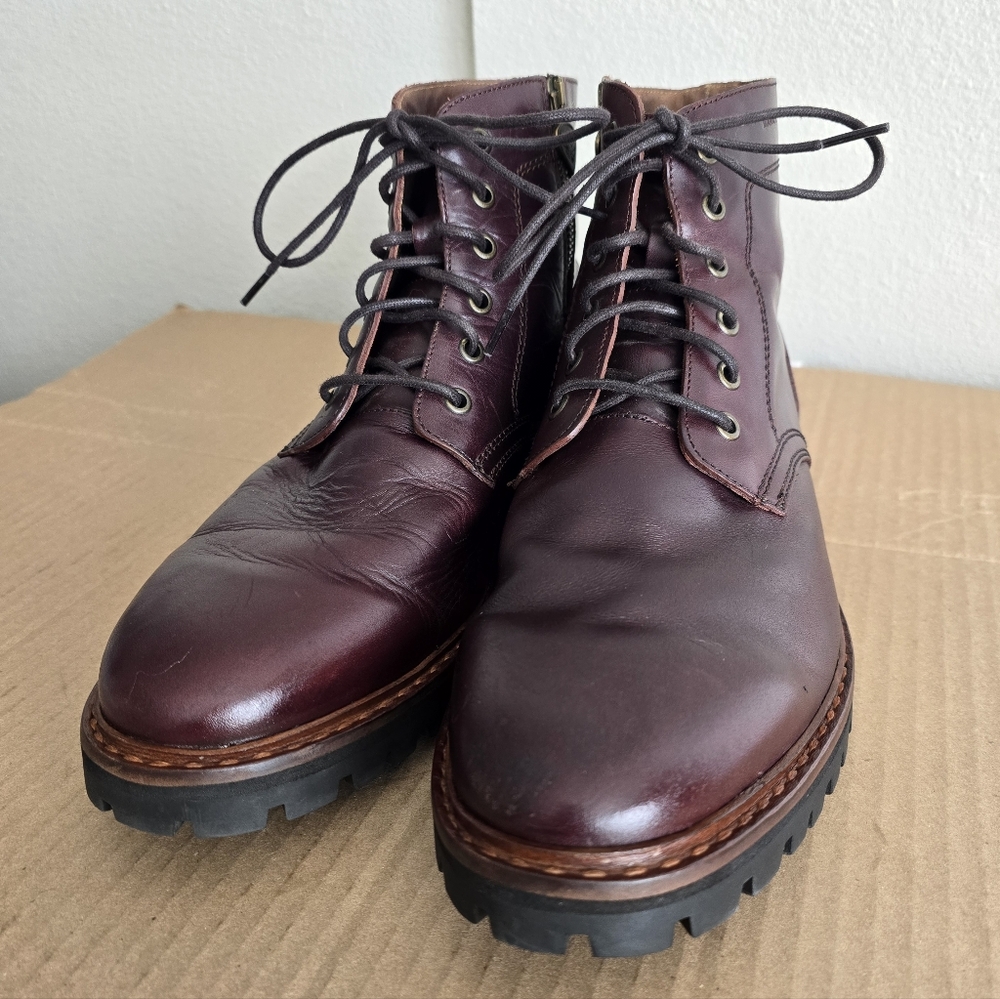 Mark Nason Boots Syracuse Badlands Burgundy Men's 10.5 - Picture 4 of 10